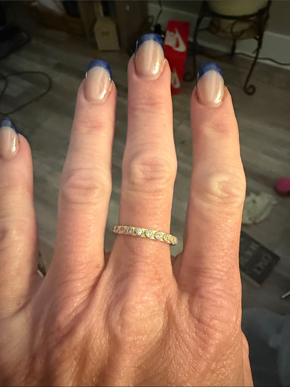 Classic Gold Eternity Diamond Band - Timeless Stackable Ring